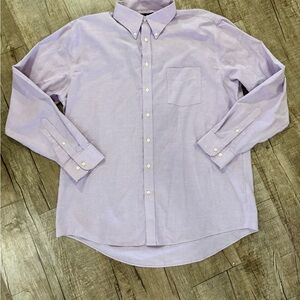 Men's Stafford Tailored Culture Purple Button-Up Shirt 17.5 /‎ 36–37
